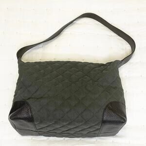 Talbots Army Green Quilted Shoulder Bag